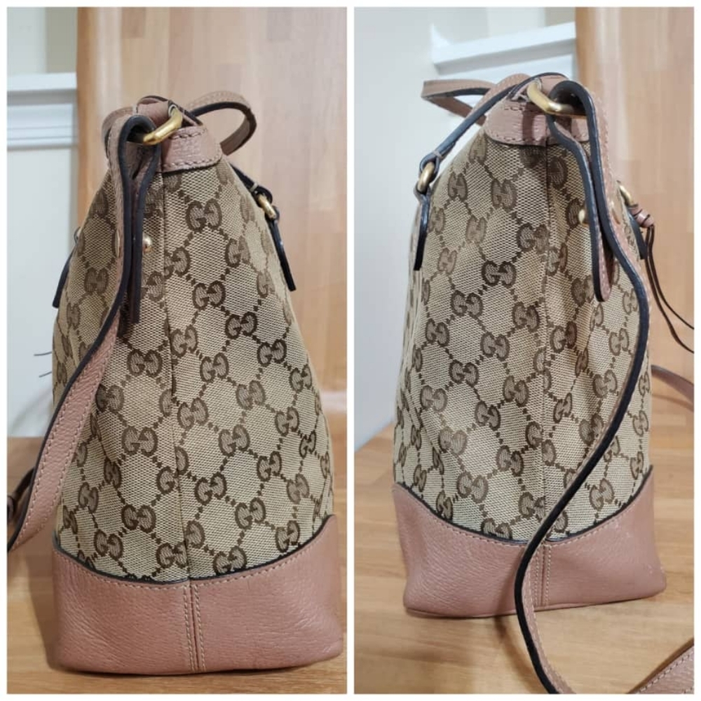 Authentic GUCCI Monogram Medium Bree Shoulder Bag - Picture 6 of 12
